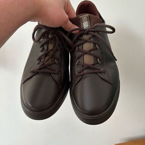 Samuel Hubbard Men’s Minimalist Flight Leather Sneaker Brown on Brown Lace-up - Picture 7 of 16